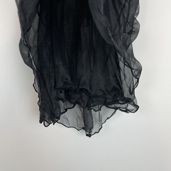 Private Luxuries Black layered Lace Babydoll Lingerie Size Small Vintage - Picture 7 of 7